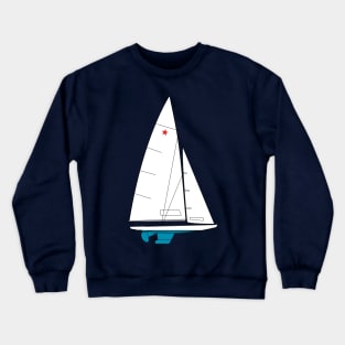 Star One-Design Sailboat Crewneck Sweatshirt